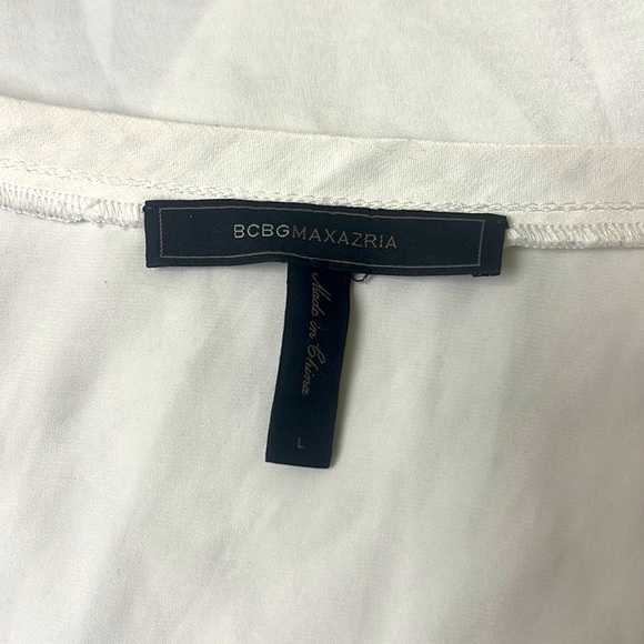 BCBG Kelsey Top - Silky & Flowy - Color White - Picture 14 of 14